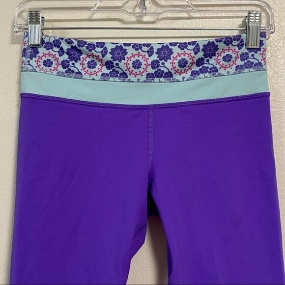Lululemon Leggings Womens size 4 Purple Run Inspire Crop Leggings - Picture 3 of 10